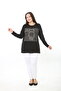 Printed Stone-Embellished Lycra Viscose Plus Size Tunic - 7