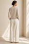 Beige Cotton Blend Transitional Women's Knitwear Cardigan - 5