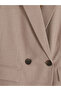 Özmarka New Season Beige Double-Breasted Collar Women's Blazer Jacket - 8