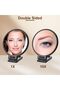 Double Sided Magnifying Mirror 1X/10X, Foldable Black Travel Makeup Mirror – Adjustable Rotation Stand, Multi-Use Hand/Hanging/Desk Vanity Mirror - 2