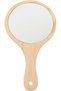 Portable Makeup Mirror with Wooden Handle Handheld Cosmetic Mirror for Women Travel Vanity for Dressing Table Bathroom Countertop and Bedroom Dresser 11.61 X 6.50 X 0.39 in