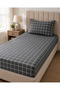Single Elastic Sheet Set 100X200 cm with Geometric Pattern + 1 Pillowcase