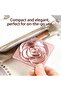 Rose Folding Compact Mirror, 1X/3X Magnifying Pink - 4