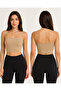 Women's Thin Strap Ribbed Crop Bustier Seamless Stretchy Casual Sports Tank Top