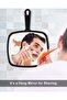 PROTECLE Extra Large Hand Mirror, Salon Barber Hairdressing Handheld Mirror with Handle (Square Black 23cm x 31cm ) Hand Mirrors with Handle, Salon Mirror, Hangable, Distortion-free Reflection, Hand M - 4
