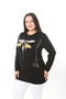 Printed Stone-Embellished Lycra Viscose Plus Size Tunic - 4
