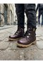 Genuine Leather Burgundy Daily Orthopedic Girls' Boots - 2