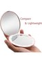 Led Lighted Compact Makeup Mirror, 1X 10X Magnification, Portable Pocket Handheld Travel Mirror, Dimmable Touch Screen Switch, Foldable Cosmetic Accessory for Handbag Purse Gift for Her - 3
