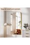 Koonmi Full Length Mirror, 71"x28" Mirror Full Length with Stand, Gold Domed Top Square-Edged Floor Mirror with Aluminum Alloy Frame for Bedroom Living Room - 5