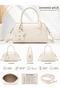 Women's Star Decorated Faux Leather Single Compartment Baguette Hand and Shoulder Bag - 2