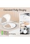 Portable LED Lighted Compact Mirror with 1X/3X Magnification – Rechargeable Mini Makeup Mirror with USB Cable, Ideal for Travel, Purses, Pockets, and Gifts (White) - 5