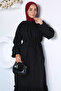 Self-patterned waist-tied hijab dress - 2