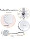 Wall Mounted Lighted Makeup Mirror, Rechargeable 8 inches Bathroom Mirror, 360° Rotation Extendable Double-Sided 1X/10X Magnifying LED Vanity Mirror, with 3 Color Lighting/Touch Screen Dimming - 2