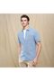 Men's Slim Linen Cotton Short-Sleeve Shirt - 7