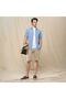 Men's Slim Linen Cotton Short-Sleeve Shirt - 2