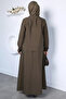 Front Snap Jacket Skirt Hijab Double Set - 5