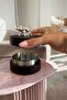 Decorative Ashtray with Wooden Cover, Metal Inner Chamber and Elephant Figure, Tabletop Ashtray, Dark Silver Elephant