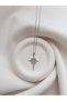 Silver Color Steel Chain Necklace - Zircon Stone Necklace with Skull and Star Figure - Steel Necklace - 3
