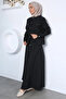 Front Snap Jacket Skirt Hijab Double Set - 5