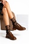 Women's Brown Patent Leather College Shoes with Double Buckle Classic Stylish Casual Shoes
