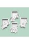 Decorated Cookies Cookie Mold and Sugar Dough Mold Set of 4 - 0996-Set