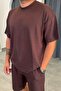 Men's Oversize Modal Comfort Double T-Shirt and Shorts Cotton Set - 2