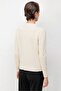 Buttoned Collar Ribbed Knit Sweater 10350 - 4