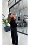 Lace Lined Sequin Embroidered Jacket Black - 4