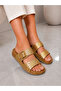 Women's Buckle-Hologram-Silvery Comfort Sole Slippers
