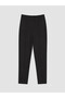 Ozmarka New Season Black High Waist Slim Fit Women's Trousers - 5