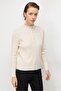 Buttoned Collar Ribbed Knit Sweater 10350 - 3
