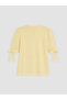 Gencc Quality Brode Sleeve Blouse with Lace Detail - 4