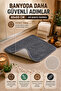 Gray Bath Mat Soft Non-Slip Base Water Absorbent Machine Washable Home Floor Mat 40X60Cm - 6