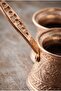 80 ml Traditional Embossed Cast Iron Coffee Pot Induction Compatible Single Serving Turkish Coffee Pot - 4