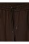Xside Brown Relax Fit Men's Trousers with Front Stitching Detail - 7