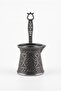 80 ml Traditional Embossed Cast Iron Coffee Pot Induction Compatible Single Serving Turkish Coffee Pot - 6