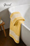 Azalea |   Set of 2 Floral Bordered Bath Towels |   Ultra Soft |   Bath Towel |   Hand Towel |   Dowry |   70X140 cm - 50X90 cm - 3