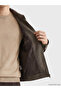 Lcw Vision Brown Shirt Collar Men's Jacket - 3