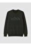 Lcwaikiki Classic Green Crew Neck Printed Men's Thick Sweatshirt - 5