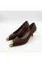 Vollex Metal Detailed Stylish Women's Heeled Shoes - 3