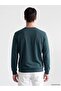 Lcwaikiki Classic Petrol Crew Neck Embossed Printed Men's Sweatshirt - 4
