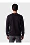 Lcwaikiki Classic Black Crew Neck Men's Thick Sweatshirt - 3