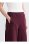 Two Mt Shop Quality Soulife Burgundy Combed Cotton Straight Loose & Baggy Women's Sweatpants - 4