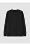 Lcwaikiki Classic Black Crew Neck Printed Men's Sweatshirt - 6