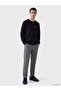 Lcwaikiki Classic Black Crew Neck Printed Men's Sweatshirt - 2