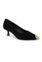 Vollex Metal Detailed Stylish Women's Heeled Shoes - 2