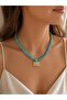 Diva Charm Turquoise Color Women's Stylish Necklace - 3