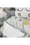 Cotton Knitted Baby Sleeping Set 7 Pieces – 60X120 cm Knitted Edge Protection for Crib, with Quilt and Decorative Pillows - 4