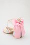 Girls' Heeled Evening Dress Shoes with Front Cross Straps and Bow - 5