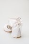 Girls' Heeled Evening Dress Shoes with Front Cross Straps and Bow - 5